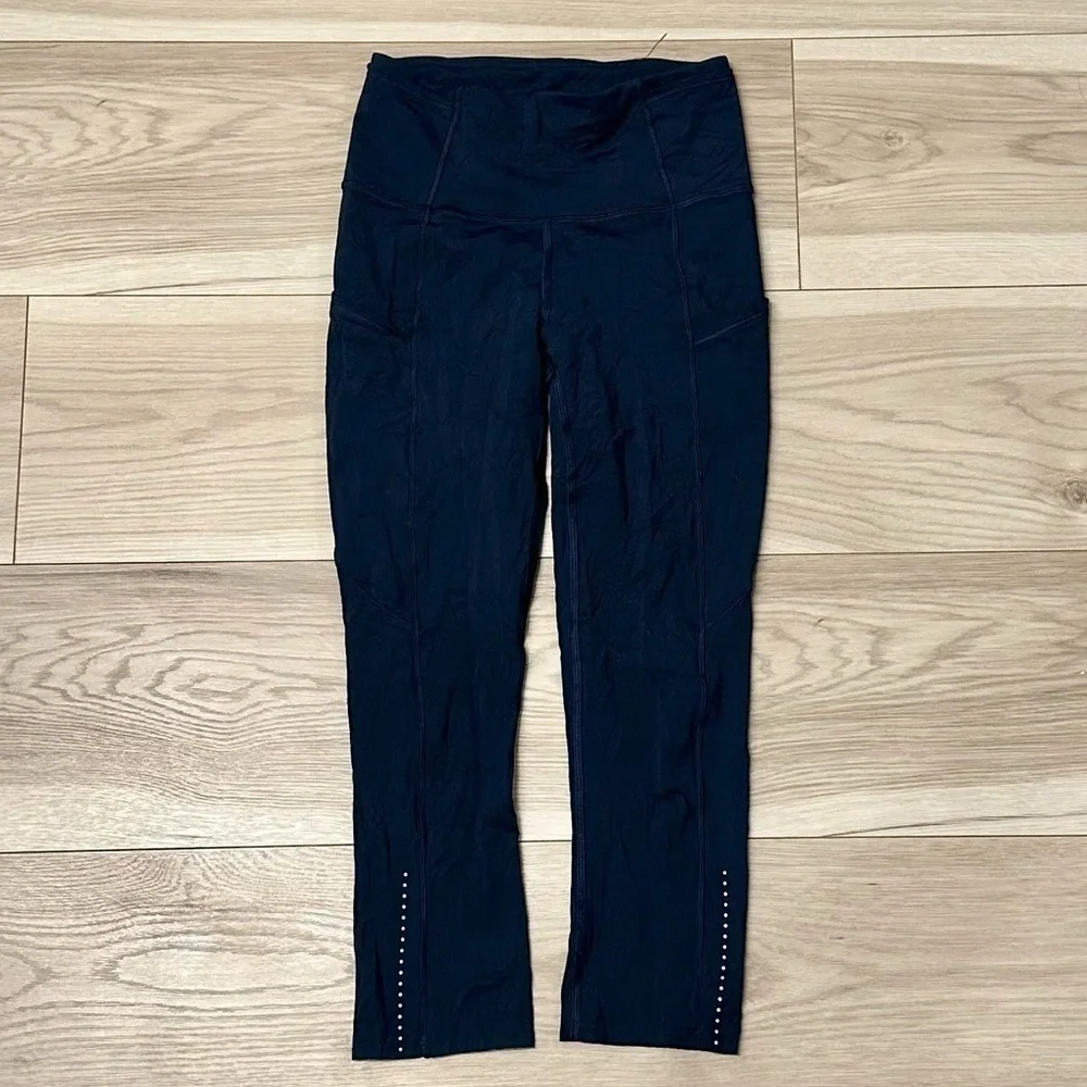 Lululemon Women’s Fast & Free Crop II Leggings Tights *Nulux 19